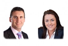 Tony Mancini and Sinéad Leddy at KPMG’s Guernsey office