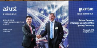 Ashurst Guantao set up Shanghai alliance