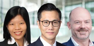 Three new APAC chairs at Baker McKenzie, Derek Poon, Stephen Crosswell, Celeste Ang