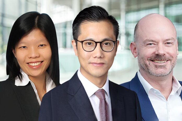 Three new APAC chairs at Baker McKenzie, Derek Poon, Stephen Crosswell, Celeste Ang