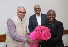 FICL hosts high tea for Law Society’s maiden visit, PK Malhotra, Ashok Sharma, Stephanie Boyce