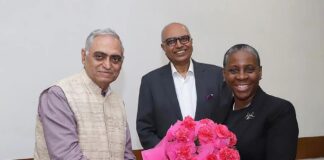 FICL hosts high tea for Law Society’s maiden visit, PK Malhotra, Ashok Sharma, Stephanie Boyce