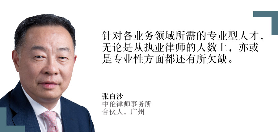 张白沙，中伦律师事务所